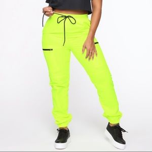 Women lime joggers